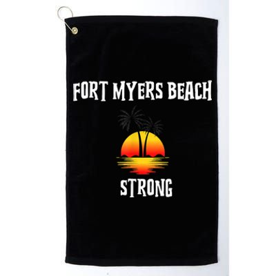 Fort Myers Beach Strong Community Strength Prayer Support Platinum Collection Golf Towel