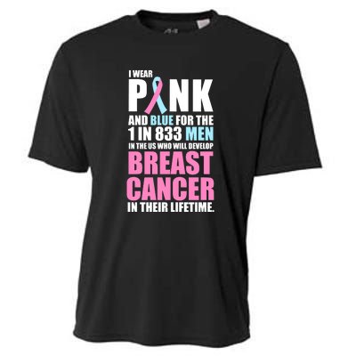 Fundraiser Male Breast Cancer Awareness Cooling Performance Crew T-Shirt