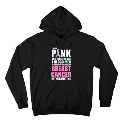 Fundraiser Male Breast Cancer Awareness Hoodie