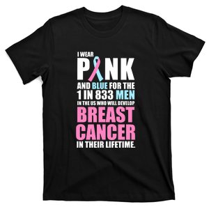 Fundraiser Male Breast Cancer Awareness T-Shirt