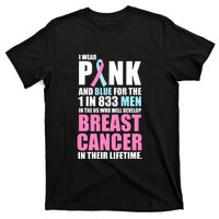 Fundraiser Male Breast Cancer Awareness T-Shirt