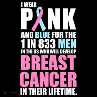 Fundraiser Male Breast Cancer Awareness T-Shirt