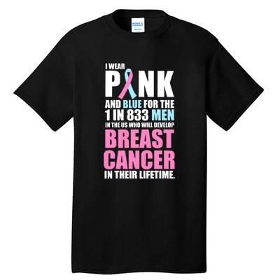 Fundraiser Male Breast Cancer Awareness Tall T-Shirt