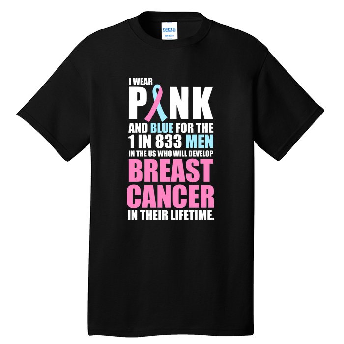 Fundraiser Male Breast Cancer Awareness Tall T-Shirt