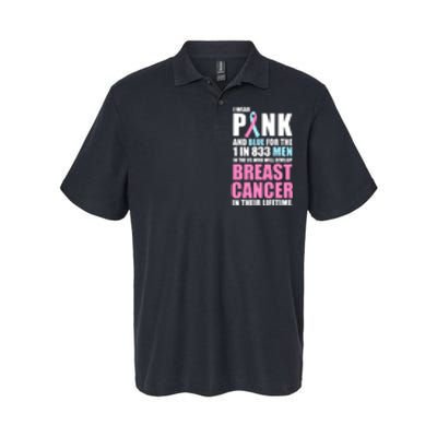 Fundraiser Male Breast Cancer Awareness Softstyle Adult Sport Polo