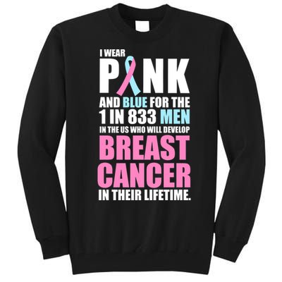 Fundraiser Male Breast Cancer Awareness Tall Sweatshirt