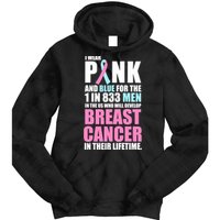 Fundraiser Male Breast Cancer Awareness Tie Dye Hoodie