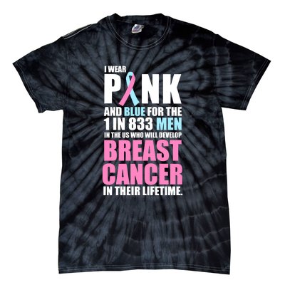 Fundraiser Male Breast Cancer Awareness Tie-Dye T-Shirt