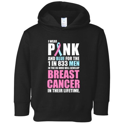 Fundraiser Male Breast Cancer Awareness Toddler Hoodie