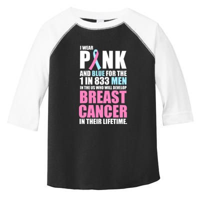 Fundraiser Male Breast Cancer Awareness Toddler Fine Jersey T-Shirt