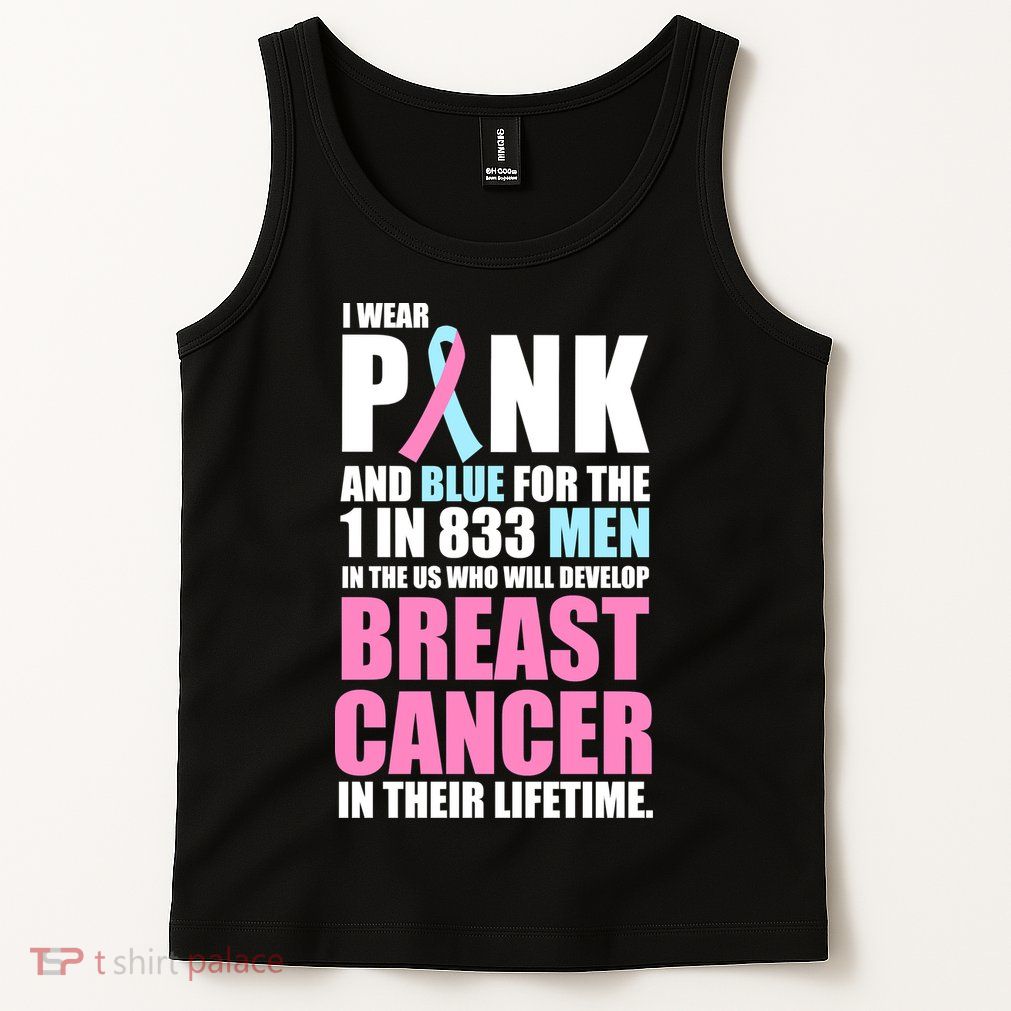 Fundraiser Male Breast Cancer Awareness Tank Top