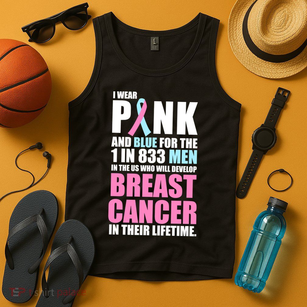 Fundraiser Male Breast Cancer Awareness Tank Top
