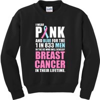 Fundraiser Male Breast Cancer Awareness Kids Sweatshirt