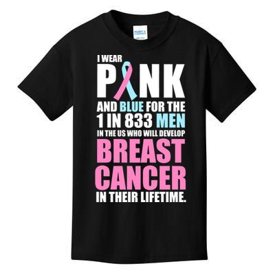 Fundraiser Male Breast Cancer Awareness Kids T-Shirt