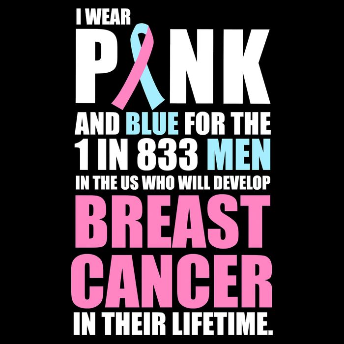 Fundraiser Male Breast Cancer Awareness Zip Tote Bag