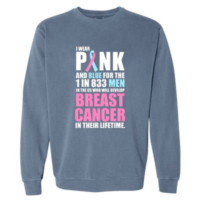 Fundraiser Male Breast Cancer Awareness Garment-Dyed Sweatshirt