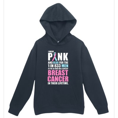 Fundraiser Male Breast Cancer Awareness Urban Pullover Hoodie