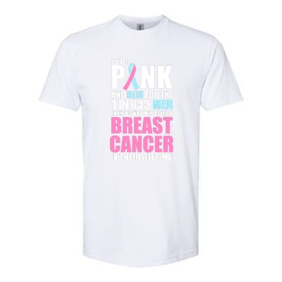 Fundraiser Male Breast Cancer Awareness Softstyle CVC T-Shirt