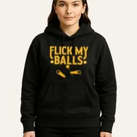 Flick My Balls Retro Vintage Multiball Pinball Arcade Game Hoodie
