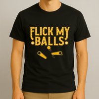 Flick My Balls Retro Vintage Multiball Pinball Arcade Game T-Shirt