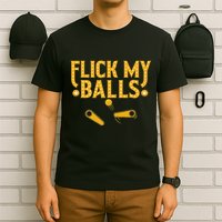 Flick My Balls Retro Vintage Multiball Pinball Arcade Game T-Shirt
