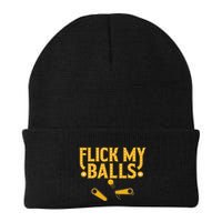 Flick My Balls Retro Vintage Multiball Pinball Arcade Game Beanie