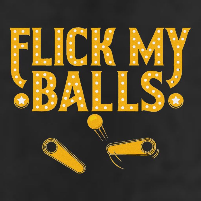 Flick My Balls Retro Vintage Multiball Pinball Arcade Game Beanie
