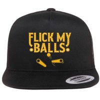 Flick My Balls Retro Vintage Multiball Pinball Arcade Game Flatbill Hat