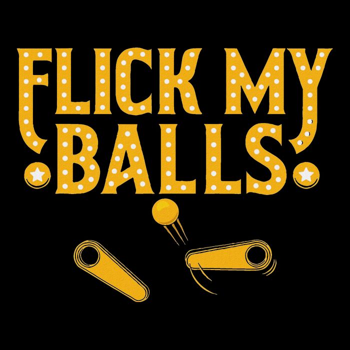 Flick My Balls Retro Vintage Multiball Pinball Arcade Game Crop Top