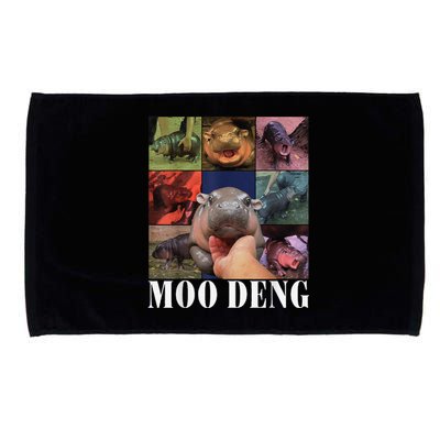 Funny Moodeng Baby Pygmy Hippo Cute Zoo For Family Microfiber Hand Towel