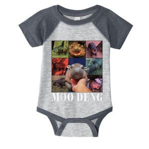 Funny Moodeng Baby Pygmy Hippo Cute Zoo For Family Infant Baby Jersey Bodysuit