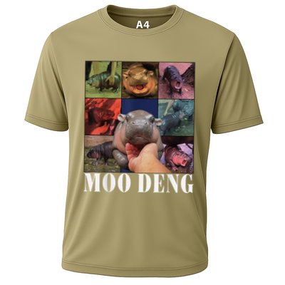 Funny Moodeng Baby Pygmy Hippo Cute Zoo For Family Cooling Performance Crew T-Shirt