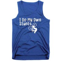 Funny Mountain Biking I Do My Own Stunts Cycling Bikers Gift Tank Top