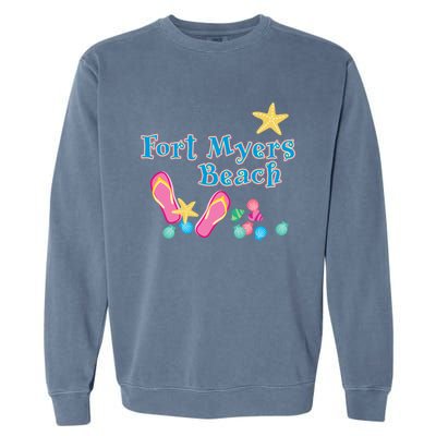 Fort Myers Beach Florida Cool Gift Garment-Dyed Sweatshirt