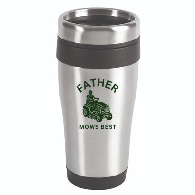 Father Mows Best Family Daddy Dad 16oz Travel Tumbler
