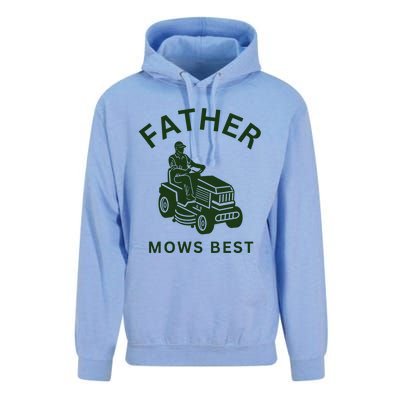 Father Mows Best Family Daddy Dad Unisex Surf Hoodie