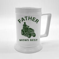 Father Mows Best Family Daddy Dad Beer Stein