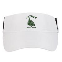 Father Mows Best Family Daddy Dad Adult Drive Performance Visor