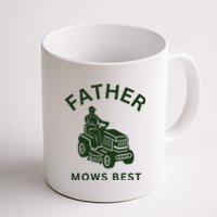 Father Mows Best Family Daddy Dad Coffee Mug