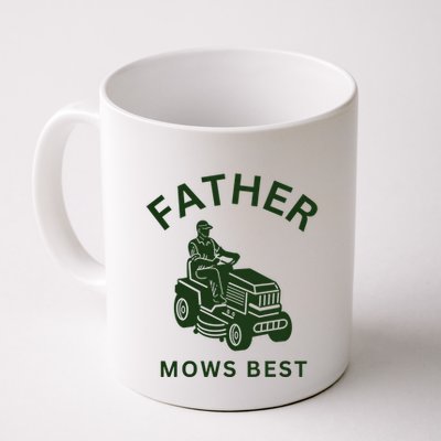 Father Mows Best Family Daddy Dad Mug