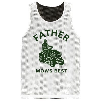 Father Mows Best Family Daddy Dad Mesh Reversible Basketball Jersey Tank