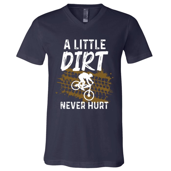 Funny Mountain Bike Gift For Mountain Biker Men Women MTB V-Neck T-Shirt