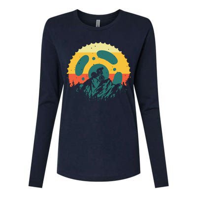 Funny Mountain Bike Art For Men Women Vintage Cycling Gear Womens Cotton Relaxed Long Sleeve T-Shirt