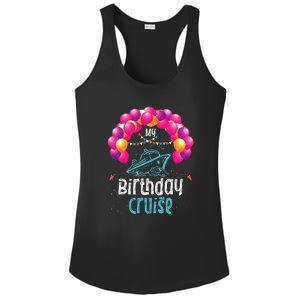 Festive My Birthday Cruise Ship Party Anniversary Ladies PosiCharge Competitor Racerback Tank