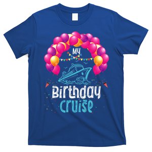 Festive My Birthday Cruise Ship Party Anniversary T-Shirt