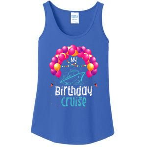 Festive My Birthday Cruise Ship Party Anniversary Ladies Essential Tank