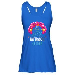 Festive My Birthday Cruise Ship Party Anniversary Ladies Essential Flowy Tank