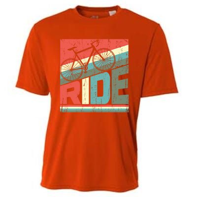 Funny Mountain Biking Vintage Ride Mtb Funny Gift Cool Gift Cooling Performance Crew T-Shirt