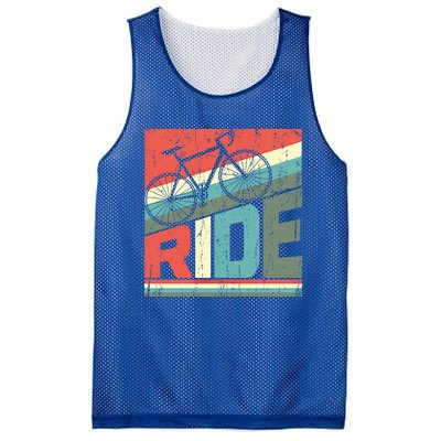 Funny Mountain Biking Vintage Ride Mtb Funny Gift Cool Gift Mesh Reversible Basketball Jersey Tank