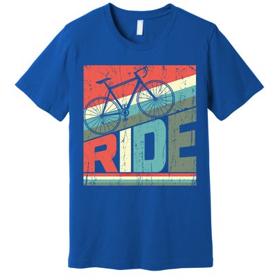 Funny Mountain Biking Vintage Ride Mtb Funny Gift Cool Gift Premium T-Shirt